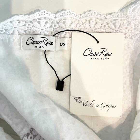 Charo Ruiz White Zuma Jumpsuit Romper - Small NWT - Picture 2 of 16